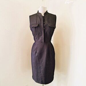 Marvin Richards Shirt Dress Gray Color Only Measurements Great Condition